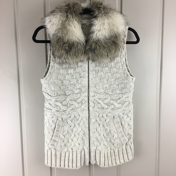 Fur Collar Sweater Vest | Poshmark